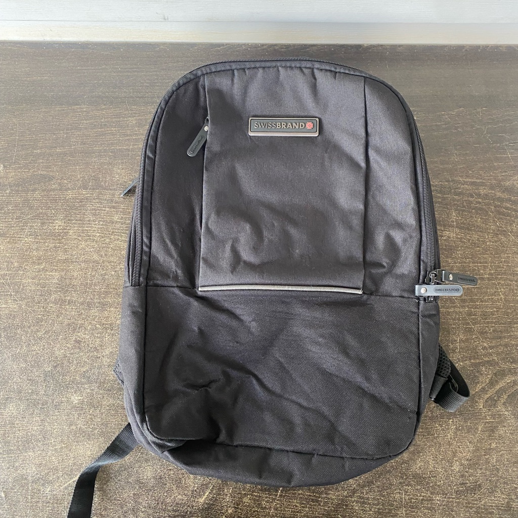 Swiss Brand Black Backpack